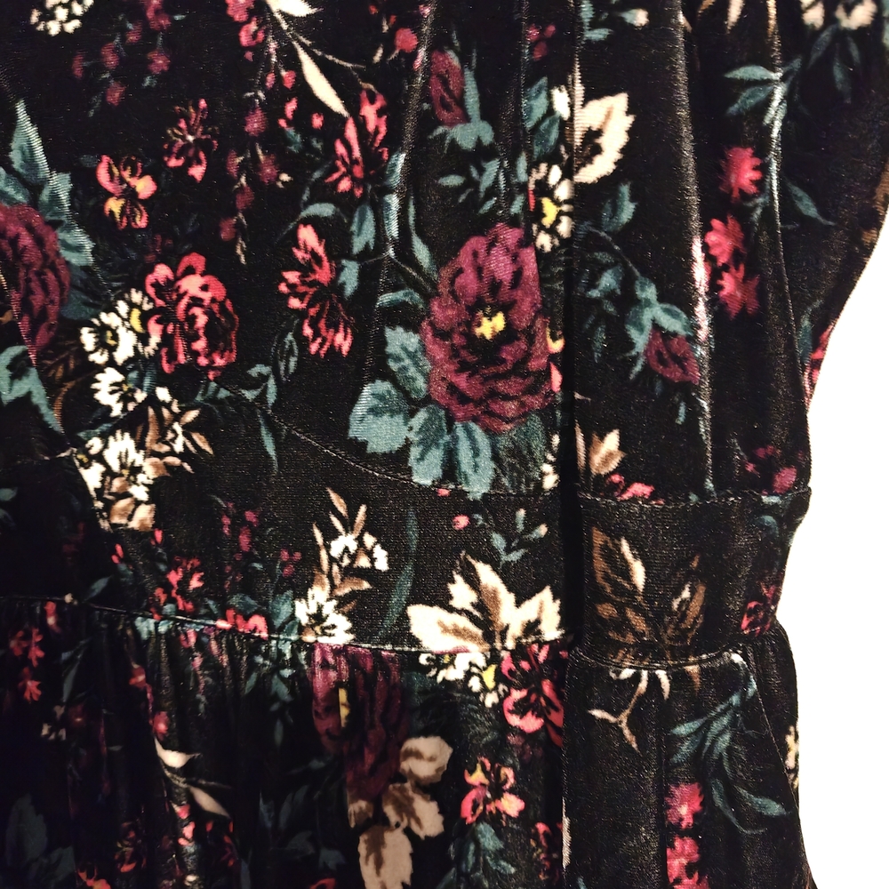 Torrid Midi Velvet Skater Dress With Pockets! - Picture 6 of 8